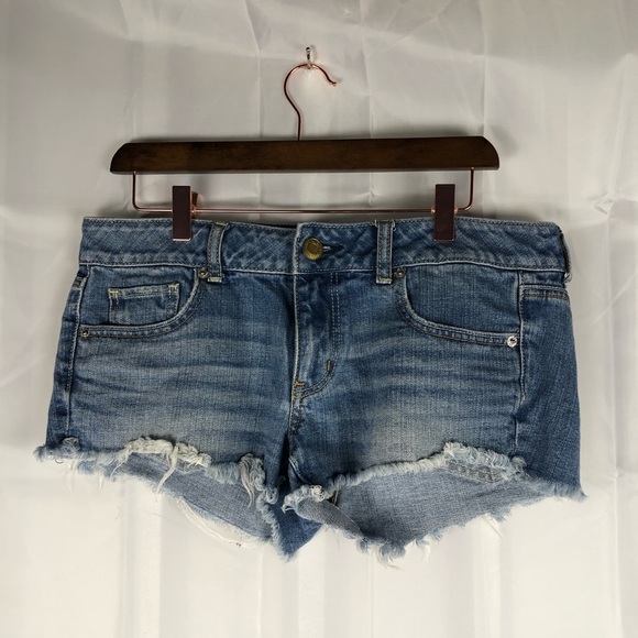 American Eagle Outfitters Pants - American Eagle raw hem light jean shorts